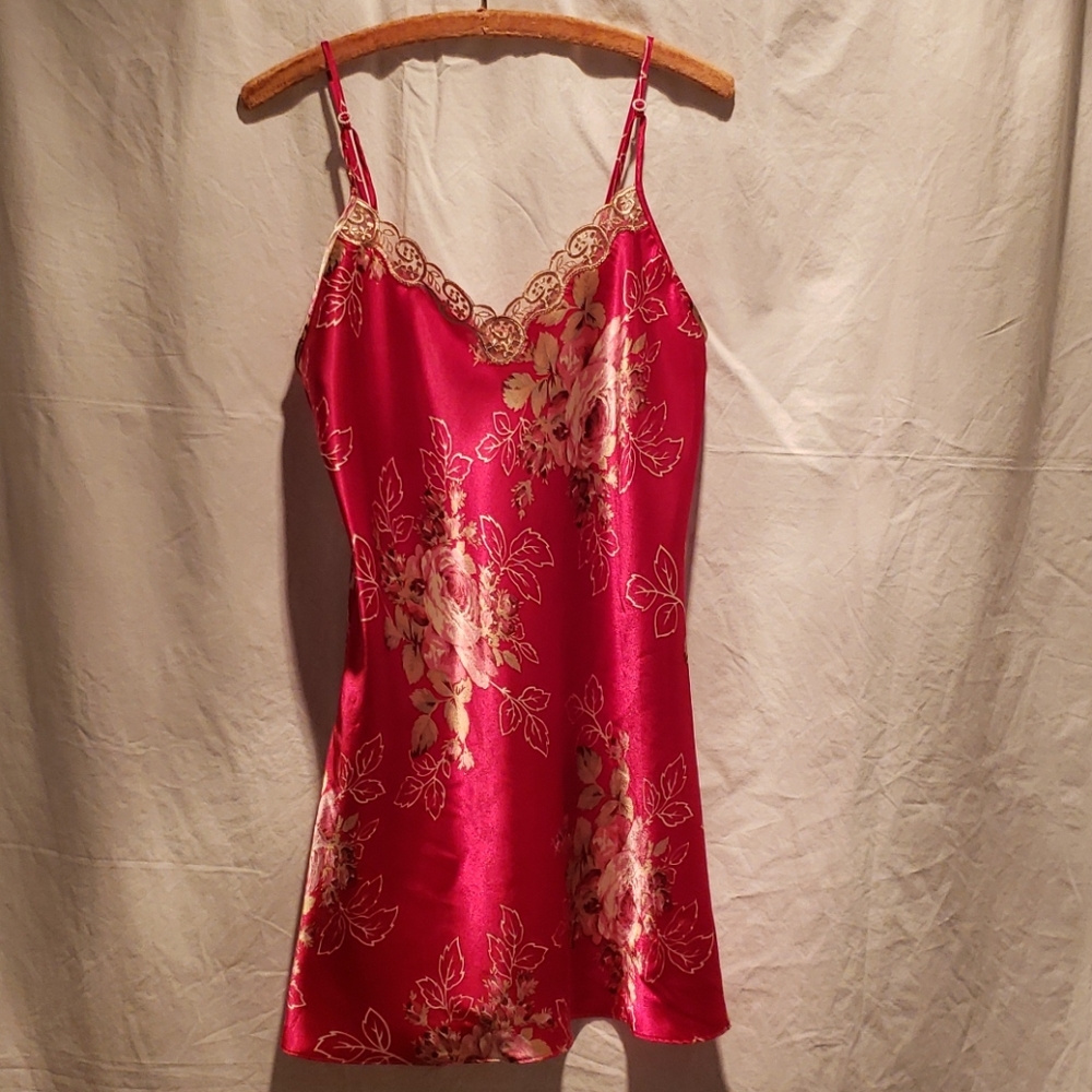 L.A. Intimates Rose Print Nightgown/Slip - Picture 2 of 7